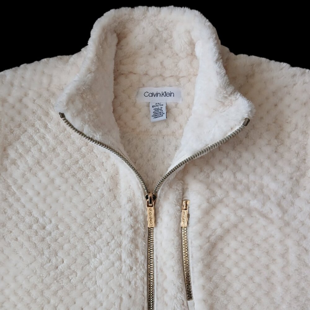 Calvin Klein Diamond Quilted Sherpa Women's Coat